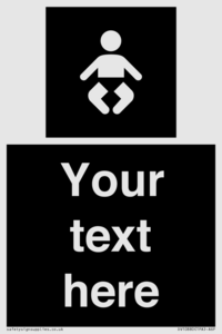 Custom information: black panel baby change